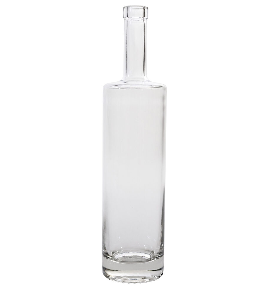 375ml (12.7oz) Flint (Clear) Nordic Spirits Round Glass Bottle - 28-400 Neck